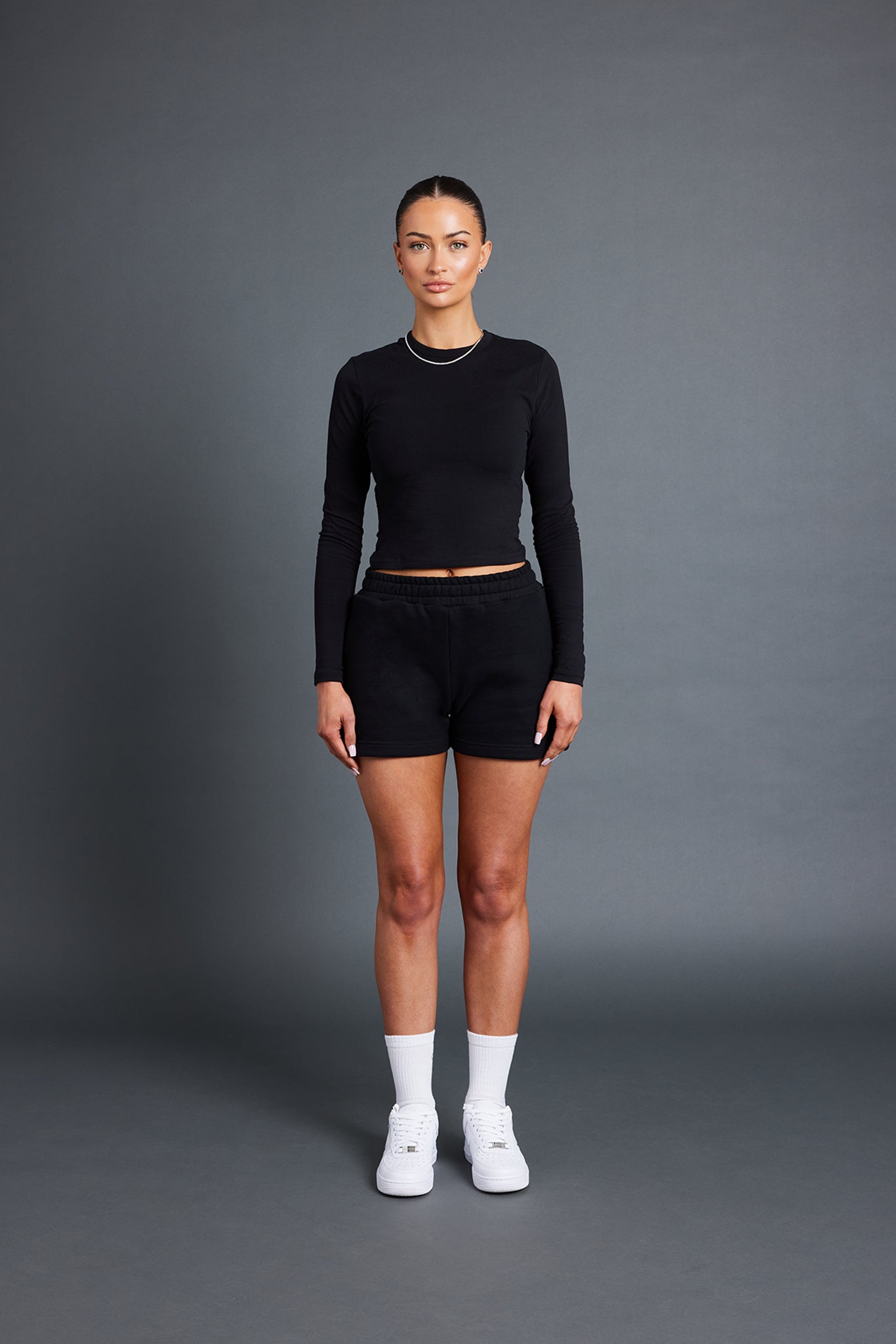 Langarmshirt - Schwarz